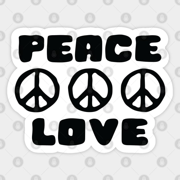 Peace and Love Sticker by abstractsmile